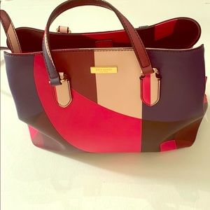 Kate Spade Vibrant 60s Color-Block Pink Purse